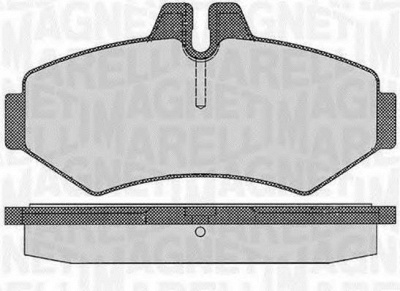 MAGNETI MARELLI 363916060319 -  Комплект тормозных колодок, дисковый тормоз